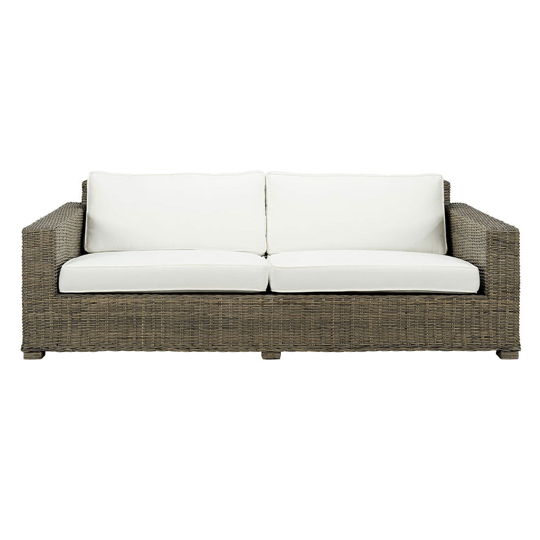 HUDSON rottingsoffa, Kubu grey 3-sits, inkl dyna