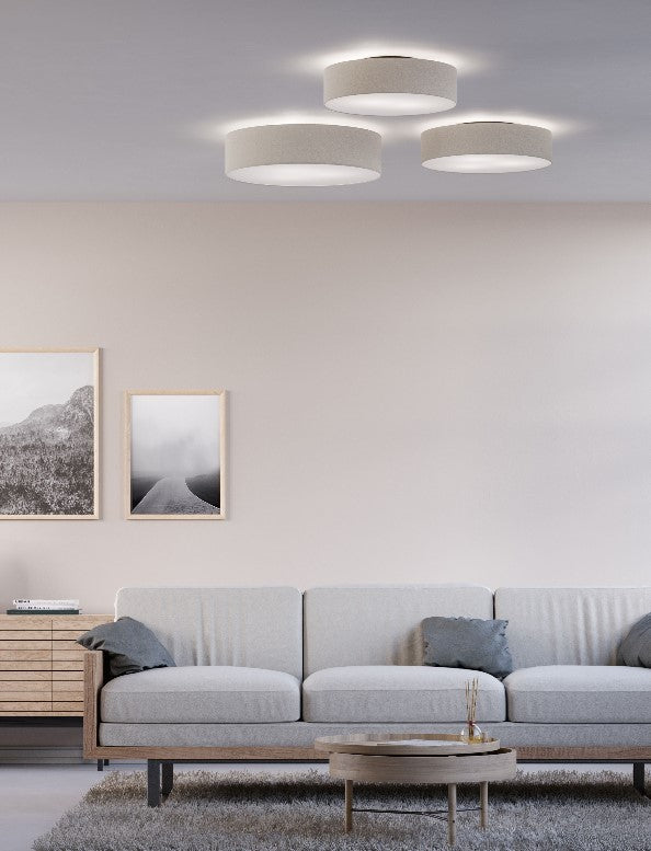 Soft Plafond Vit Linne 50