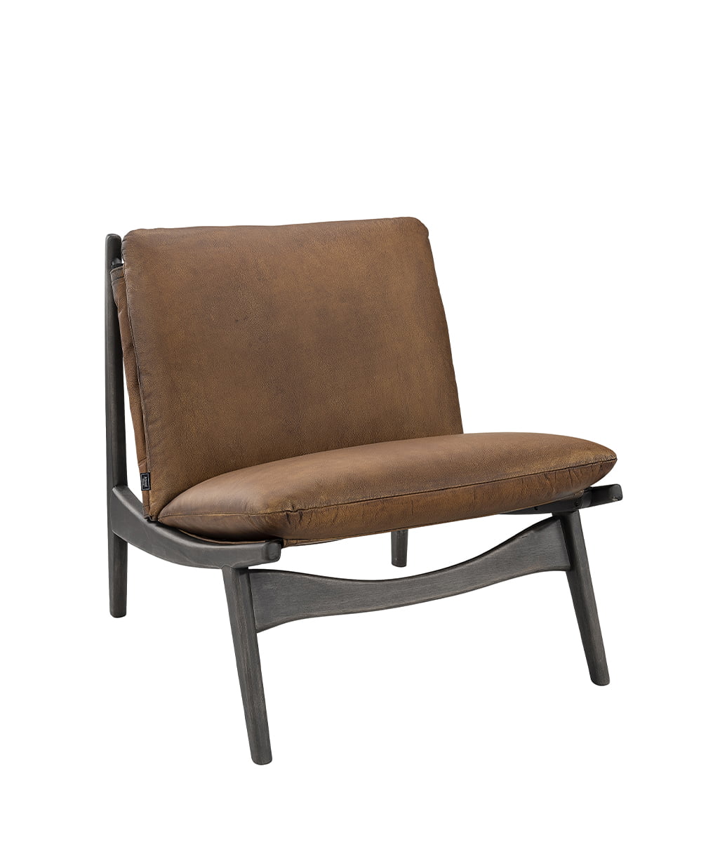 Alyson skinnfåtölj