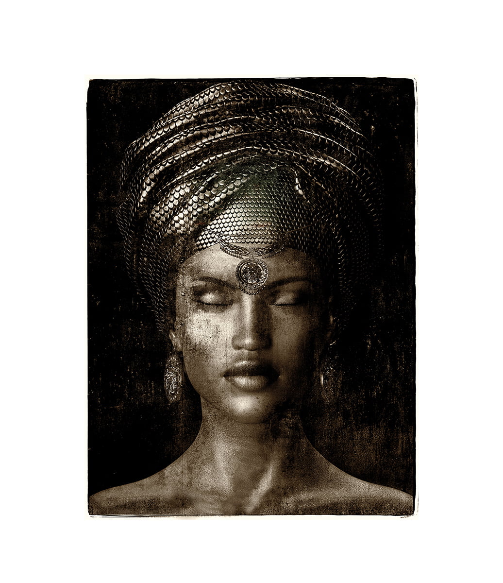 GLAMOUR GIRL SEPIA - Plexiglas, Aluminium