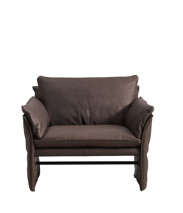 HARLEM fåtölj i läder