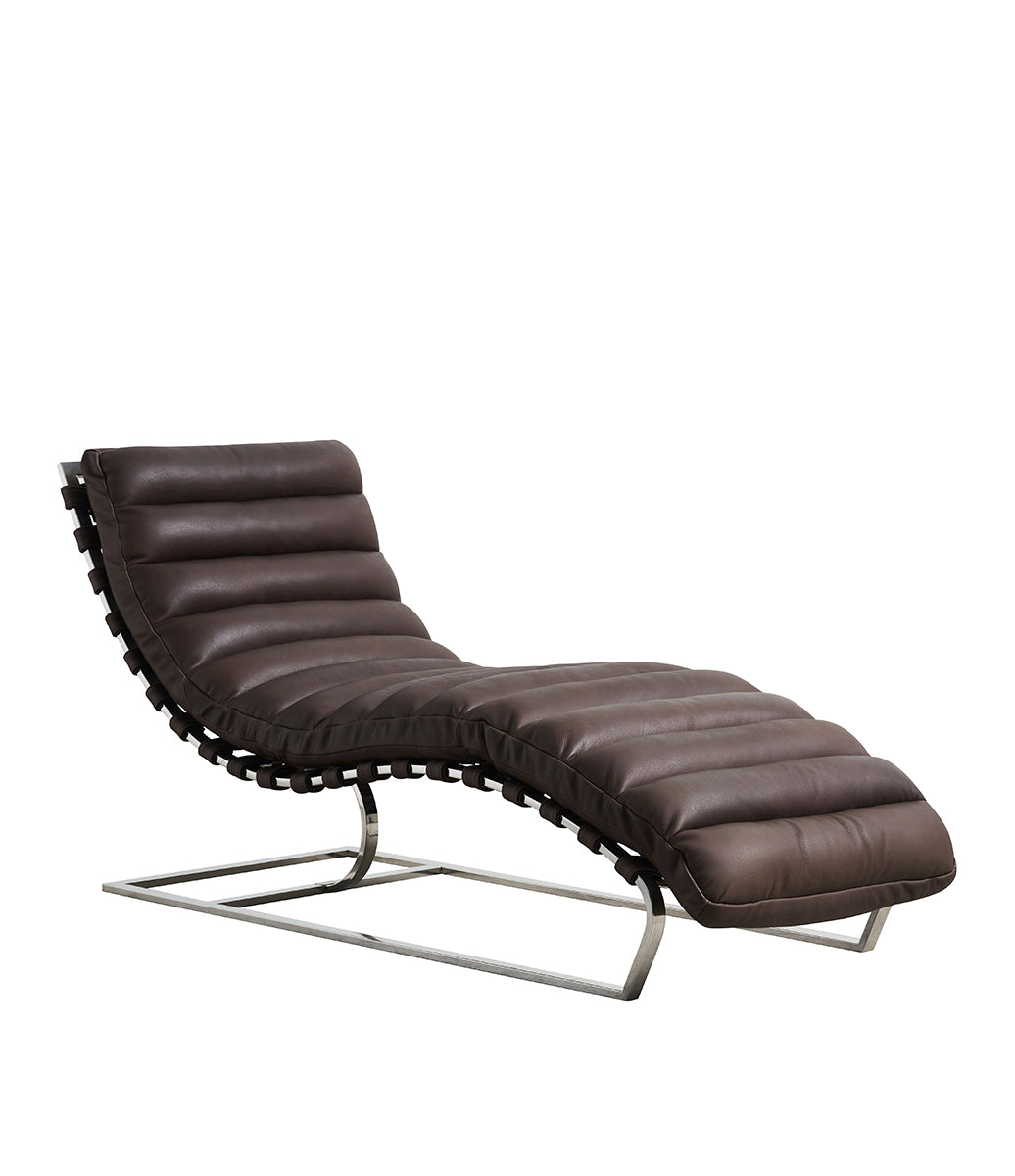 CLIFF schäslong i skinn