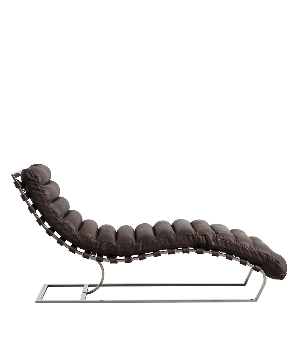 CLIFF schäslong i skinn