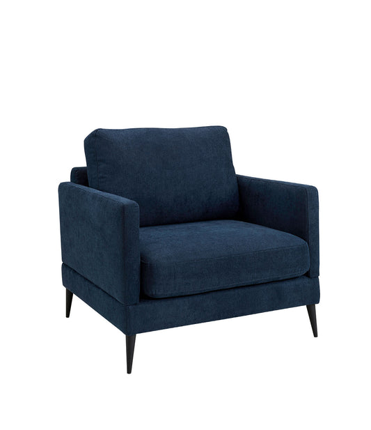 ANDORRA tygfåtölj Simply deep blue från Artwood