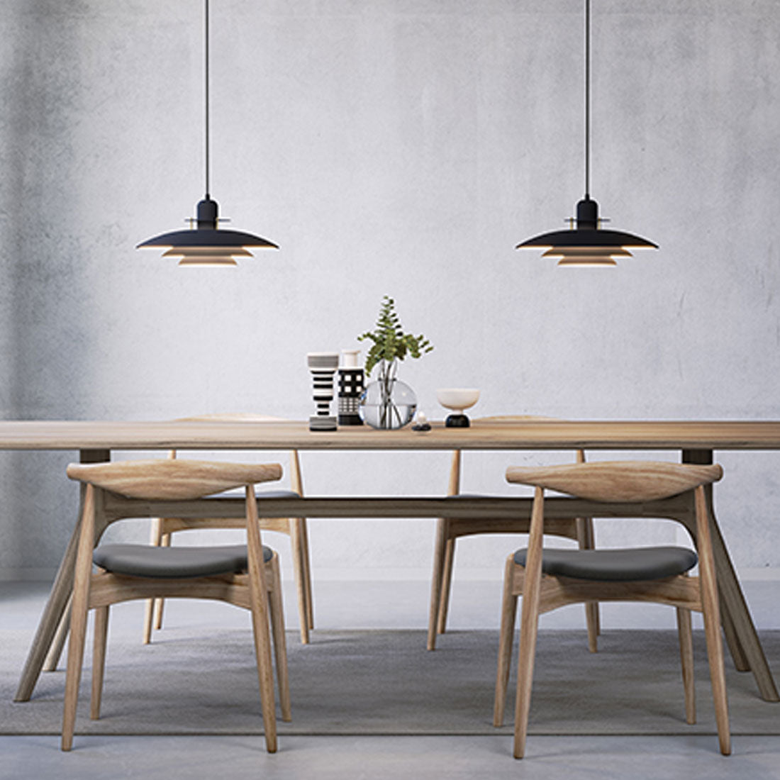 Pendel Primus I Ø43 mörk denim/mässing