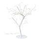 GLOW Träd med ljusslinga, 48 lampor, Vit