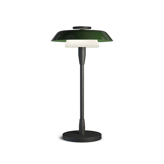 Bordslampa Horisont höjd 36,5 cm mattsvart/blank skogsgrön