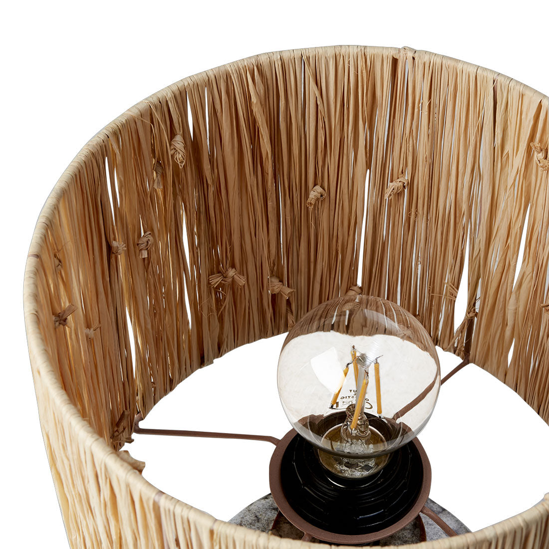 LAVA Bordslampa, Mörkbrun/flerfärgad