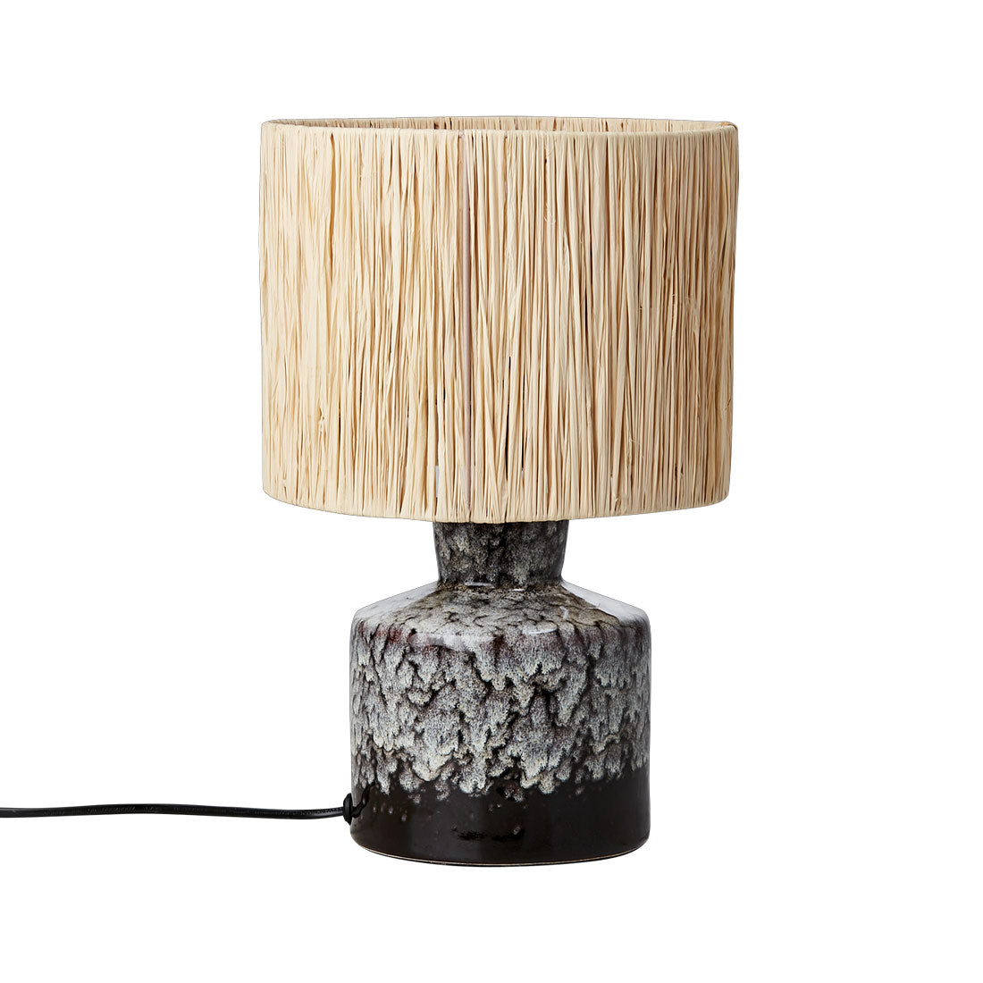 LAVA Bordslampa, Mörkbrun/flerfärgad