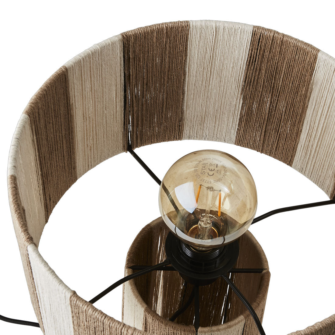 JULLAN Bordslampa M, Elfenben/natur