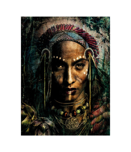 INDIAN PORTRAIT - Plexiglas, Aluminium